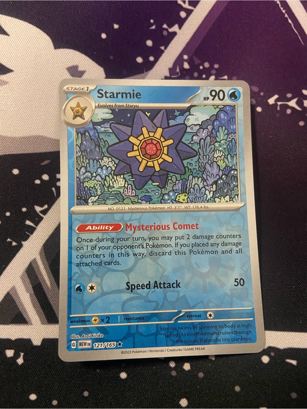 Rev holo Starmie (121/165)